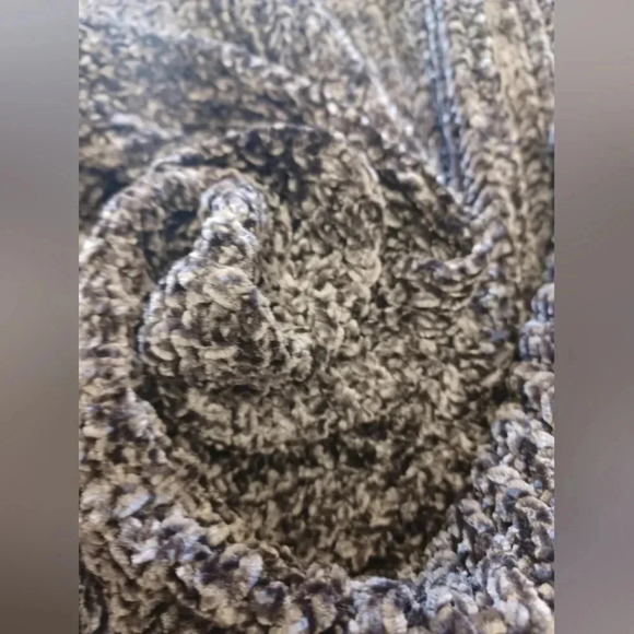 Elan Sweater/Shawl SS Gray Knit Wraparound Style One Size - Picture 5 of 7